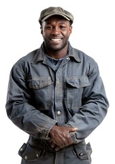 Portrait of a Smiling African Worker