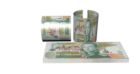 Luxembourg Currency Money 3D Illustration 2