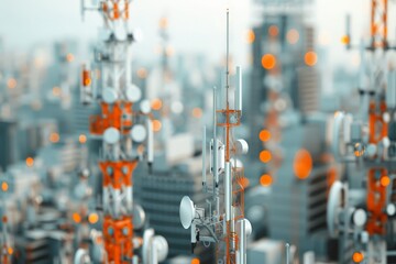 Urban Connectivity: Cell Towers in the Cityscape