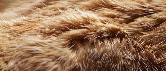 Fototapeta premium Panoramic close-up, high detail scan of dog skin material, Generative AI