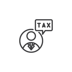 Tax Advisor line icon