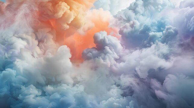 Ephemeral Choreography of Colorful Mist in Vivid High Speed Photography