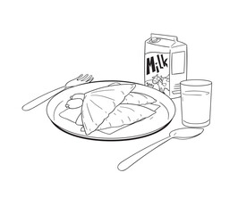 sandwich fast food coloring book