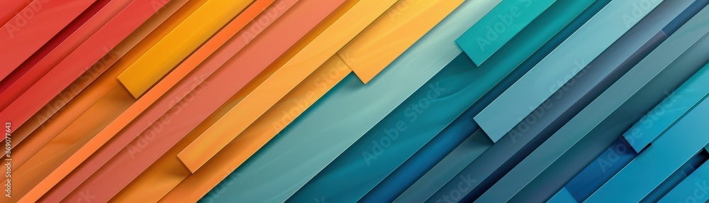 Poster vibrant abstract background with diagonal colored stripes creating a dynamic and modern design. perf