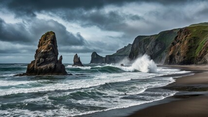 Obraz premium storm over the sea