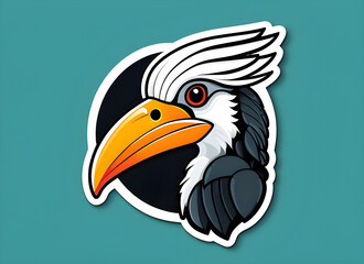 Obraz premium hornbill generative ai