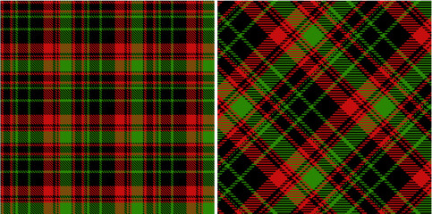 Obraz premium Vector striped pattern or checkered pattern. Tartan, textured seamless twill for flannel shirts, duvet covers, other autumn winter textile mills. Vector Format