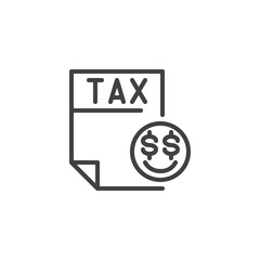 Tax Relief line icon