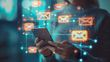 Integrated Digital Marketing Campaigns, integrated digital marketing campaigns with an image showing cohesive multi-channel campaigns that combine email marketing