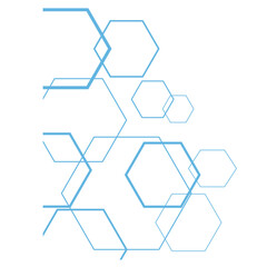 Hexagon Outline Corner