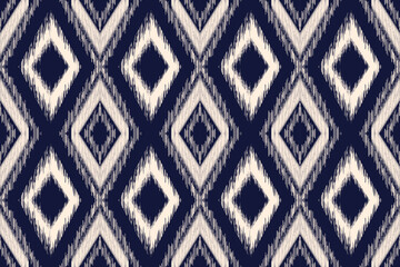 Ethnic ikat seamless pattern.beautiful pattern. folk embroidery,bohemian style,aztec geometric art ornament print.ethnic abstract art.Seamless fabric.design for fabric, carpet, wallpaper, clothing