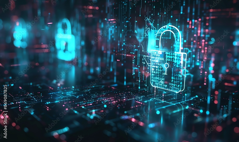 Poster cyber security: digital lock in a virtual network