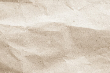 Old paper vintage texture surface for background. Recycle pale brown paper crumpled texture.