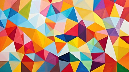Fototapeta premium Explore mesmerizing geometric patterns with vivid fractalized colors for a dreamlike experience.