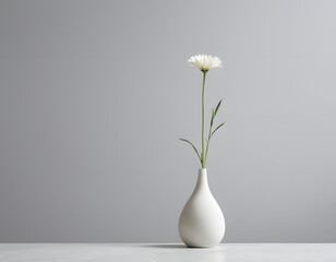 White flower in vase  
