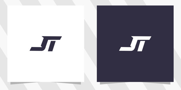 letter st ts logo design vector