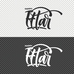 Obraz premium happy iftar lettering clipart element design