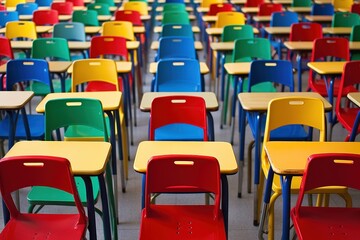 Colorful Classroom Setup