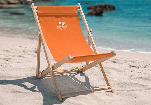 Beach Chair Mockup With Generative AI