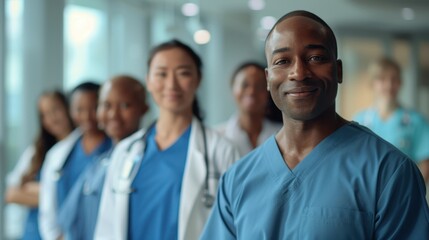 Obraz premium The doctors in uniform