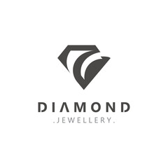 Diamond jewelry Logo, jewelry shop business identity, emblem, creative design