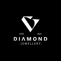 Diamond jewelry Logo, jewelry shop business identity, emblem, creative design