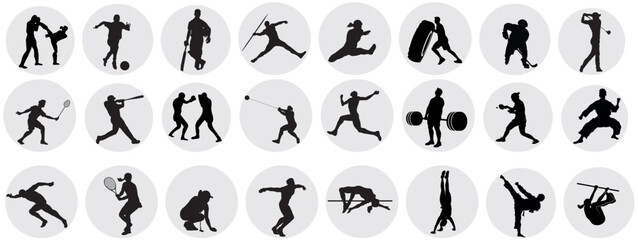 Obraz premium sports player silhouette