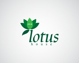 creative green flower logo for beauty ,spa ,and others