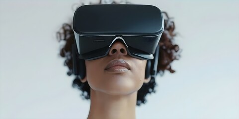 Fototapeta premium Create a 3D digital avatar of yourself for the Metaverse experience. Concept Avatar Creation, Digital Art, 3D Modeling, Metaverse Experience