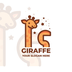 Awesome Giraffe Logo Vector Design