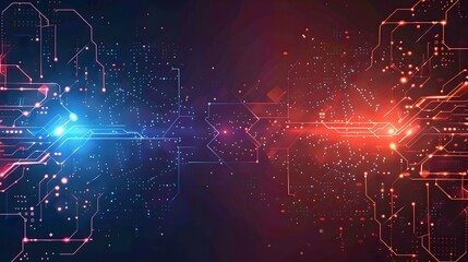 Fototapeta premium Futuristic Battle vs Sports Gradient Abstract Technology Background Design
