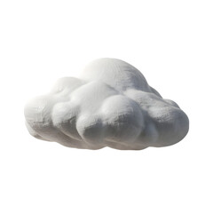 Misty soft cloud fog on a Transparent Background 