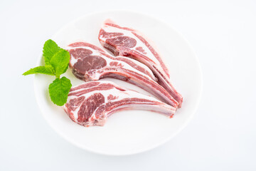 Fresh lamb ribs