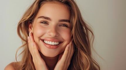The smiling young woman
