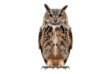 Fototapeta premium Eagle owl isolated on transparent background