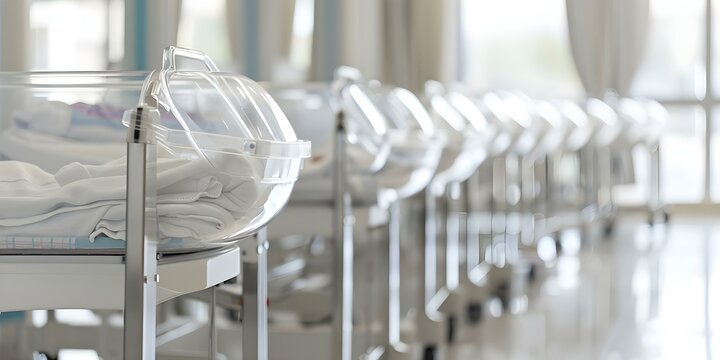 Maternity ward provides calm support for newborns and their families. Concept Newborn Care, Family Support, Maternal Health, Infant Development