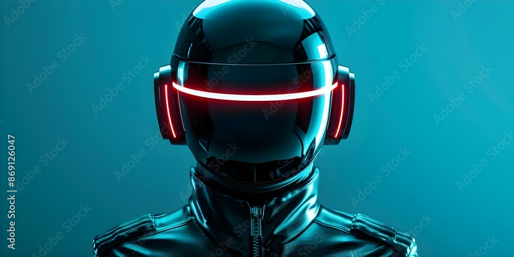 Poster create a futuristic 3d bboy character with neon accents and metallic textures. concept 3d character 