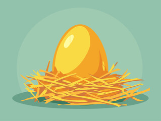 Golden Nest Egg: A Symbol of Financial Security and Retirement Planning