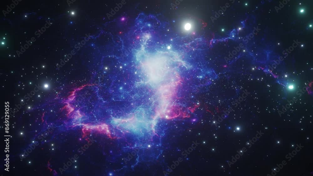 Canvas Prints galaxies and nebula in deep space