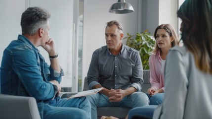 Obraz premium The group therapy session