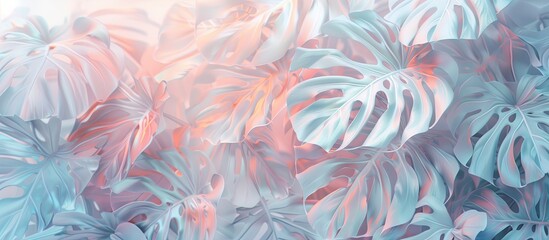 Seamless floral pattern with bright and colorful tropical leaves. Perfect for wallpaper, textiles,