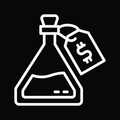 Potion Bottle Line Art Icon