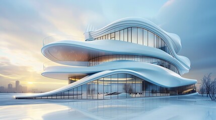 Futuristic Architectural Design of Office Building