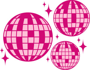 Disco Balls Graphic Illustration