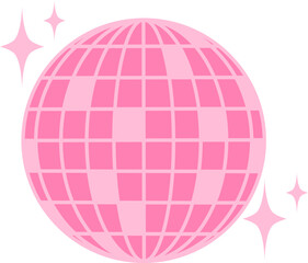 Disco Ball Graphic Illustration