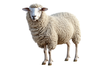 Sheep isolated on transparent background