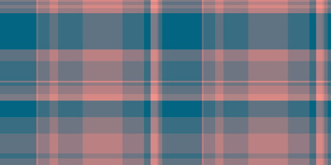 Fuzzy tartan check plaid, girl seamless pattern vector. Screen fabric texture background textile in pastel and red colors.