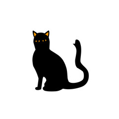 halloween cat silhouette