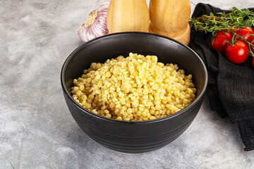 Organic wheat pasta - boiled ptitim