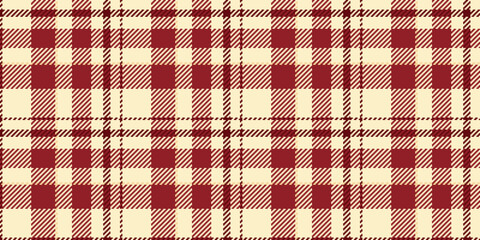 Marketing texture vector seamless, diwali background fabric textile. Isolation plaid tartan pattern check in blanched almond and red colors.